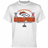 Men's Denver Broncos 2013 AFC Champions Trophy Collection T-Shirt White FengYun,baseball caps,new era cap wholesale,wholesale hats